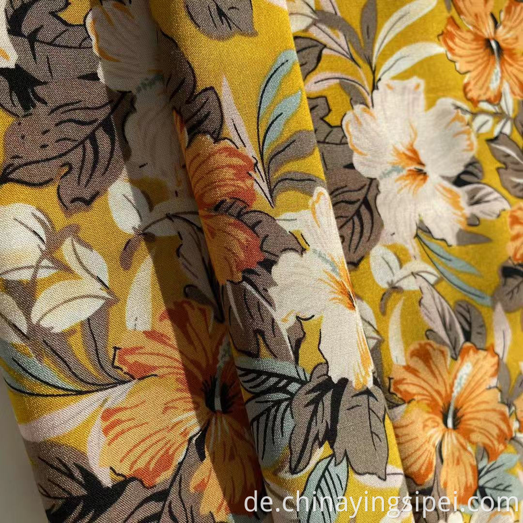 45S Soft Challis Rayon Fabric Plain Fabric Rayon Floral bedrucktes Tecido Viskose -Material Viskose 100% Rayon Stoff für Kleise